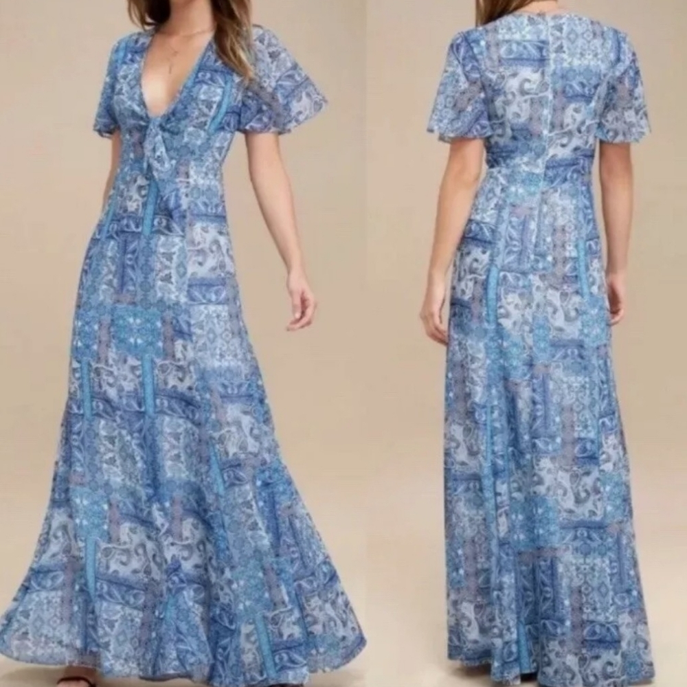Lulus  Medium Wings of Love Maxi Dress